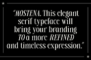 Mostena - Modern Elegant Serif, a Serif Font by roomspace creative lab (Thumbnail 6 of 12)
