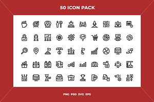 Growth hacking icons, an Outline Icon by Wencory