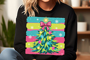 Preppy Coquette Christmas Tree PNG, an Illustration by SinaCreation (Thumbnail 2 of 7)