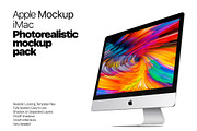 Apple iMac realistic mockup, a Mac Mockup by LINEARstudio (Thumbnail 1 of 2)
