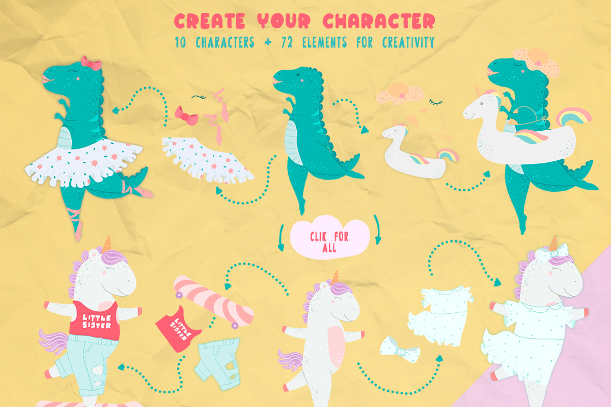 Girls power - character creator, a Person Illustration by LaVika (Photo 4 of 21)