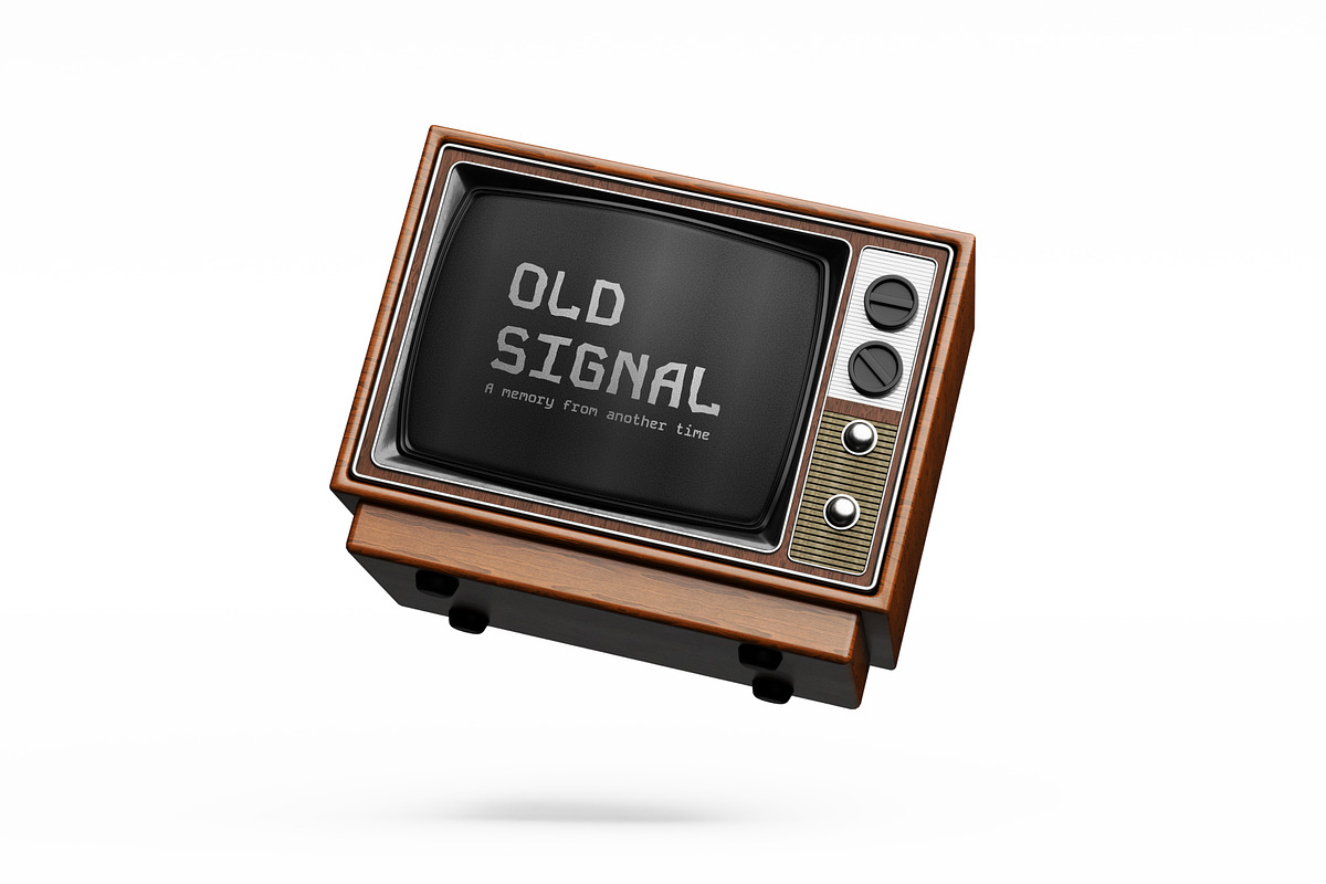 Retro TV Mockup, a Mockup by SLAB! Design (Photo 3 of 6)