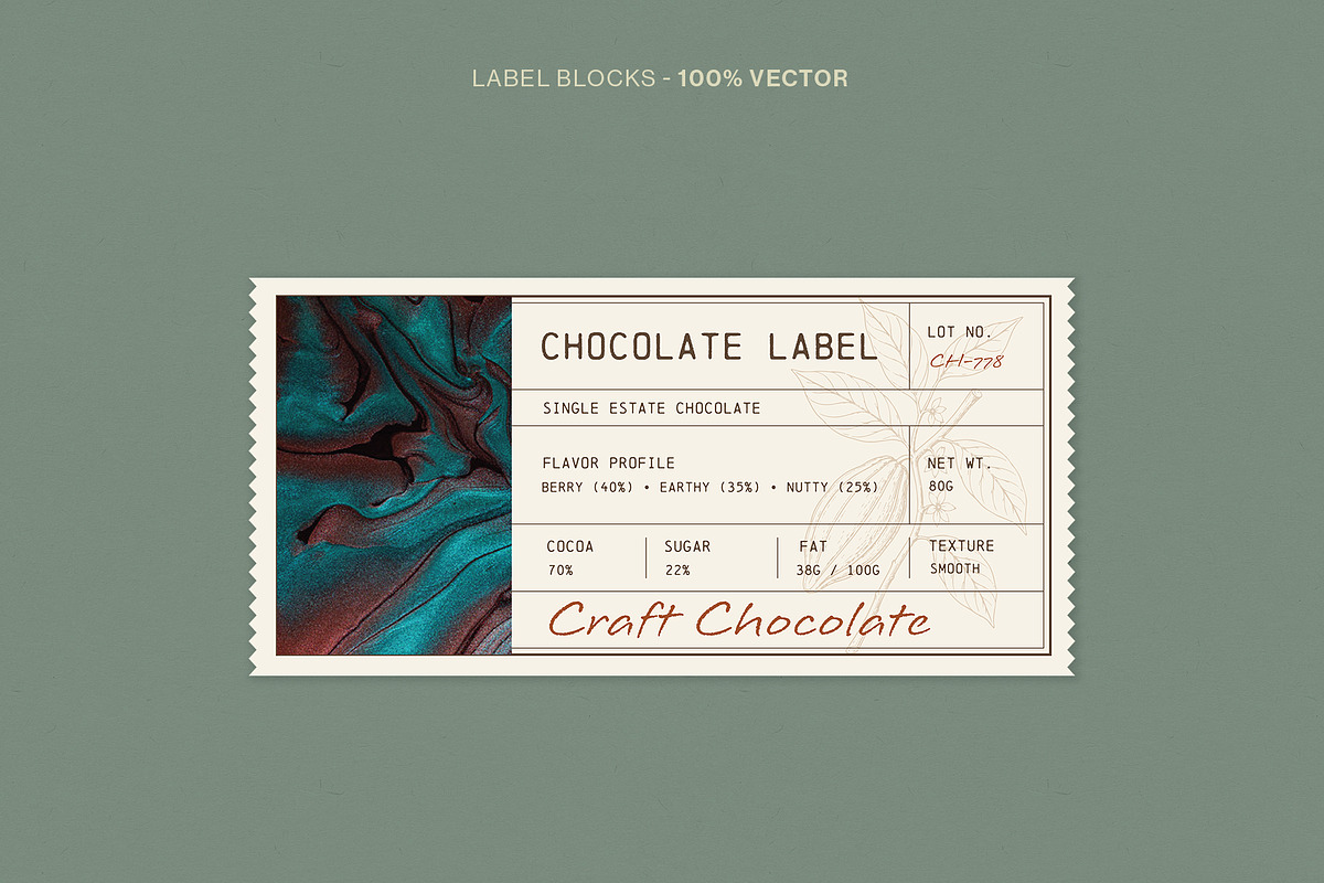 Product Label Template Set, a Stationery Template by BrandPacks (Photo 8 of 14)