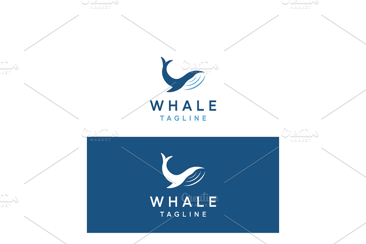 Sea monster whale logo vector illust, a Branding & Logo Template by LOGOCREATIVE