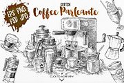 Watercolor Coffee Black Parleante, a Food Illustration by Graphobia (Thumbnail 2 of 8)