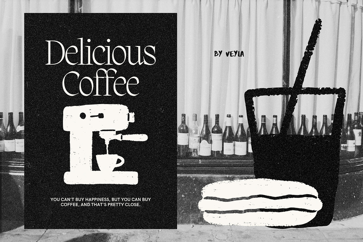 Coffee Break: 70 Coffee & Bakery Set, a Food Illustration by Veyla (Photo 13 of 14)
