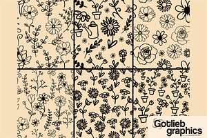 Floral Seamless Pattern Brushes Ipad