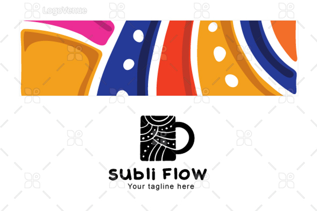 Subli Flow - Sublimation Mug Logo, a Branding & Logo Template by VecRas