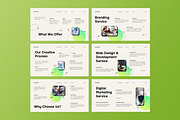 Green Agency Service Google Slide, a Presentation Template by Aiyari Graphic (Thumbnail 3 of 5)