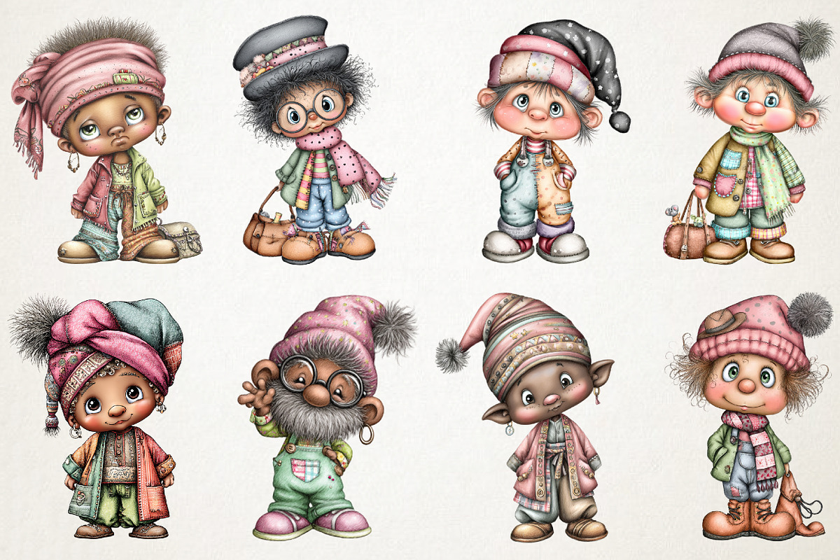 Black History Month Gnome Clipart, a Person Illustration by RobertsArt (Photo 5 of 6)