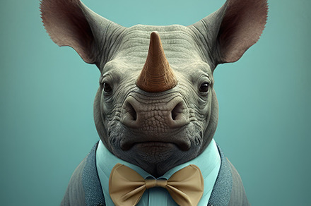 Bow Tie Rhino