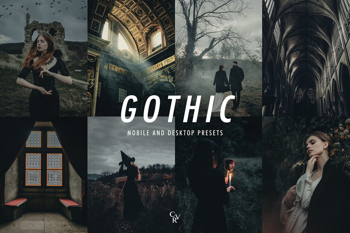 15 Gothic Lightroom Presets, a Preset Add-On by CVR Presets (Photo 1 of 8)