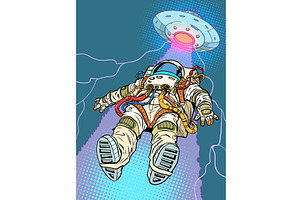 Pop Art Retro The Astronaut Is