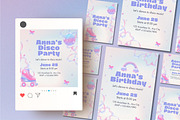 Roller Skate Party Canva Invitation, a Design Template by TemplateCastleStore (Thumbnail 2 of 4)