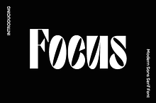 Focus - Modern Sans Serif Font