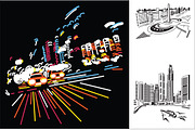 9 vectors abstract urban landscapes, an Illustration by Crowhouse (Thumbnail 2 of 4)