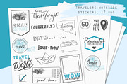 Travelers notebook stickers, an Illustration by Kate Snitser (Thumbnail 1 of 4)