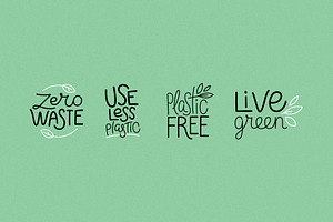 Zero Waste - Icons And Illustrations