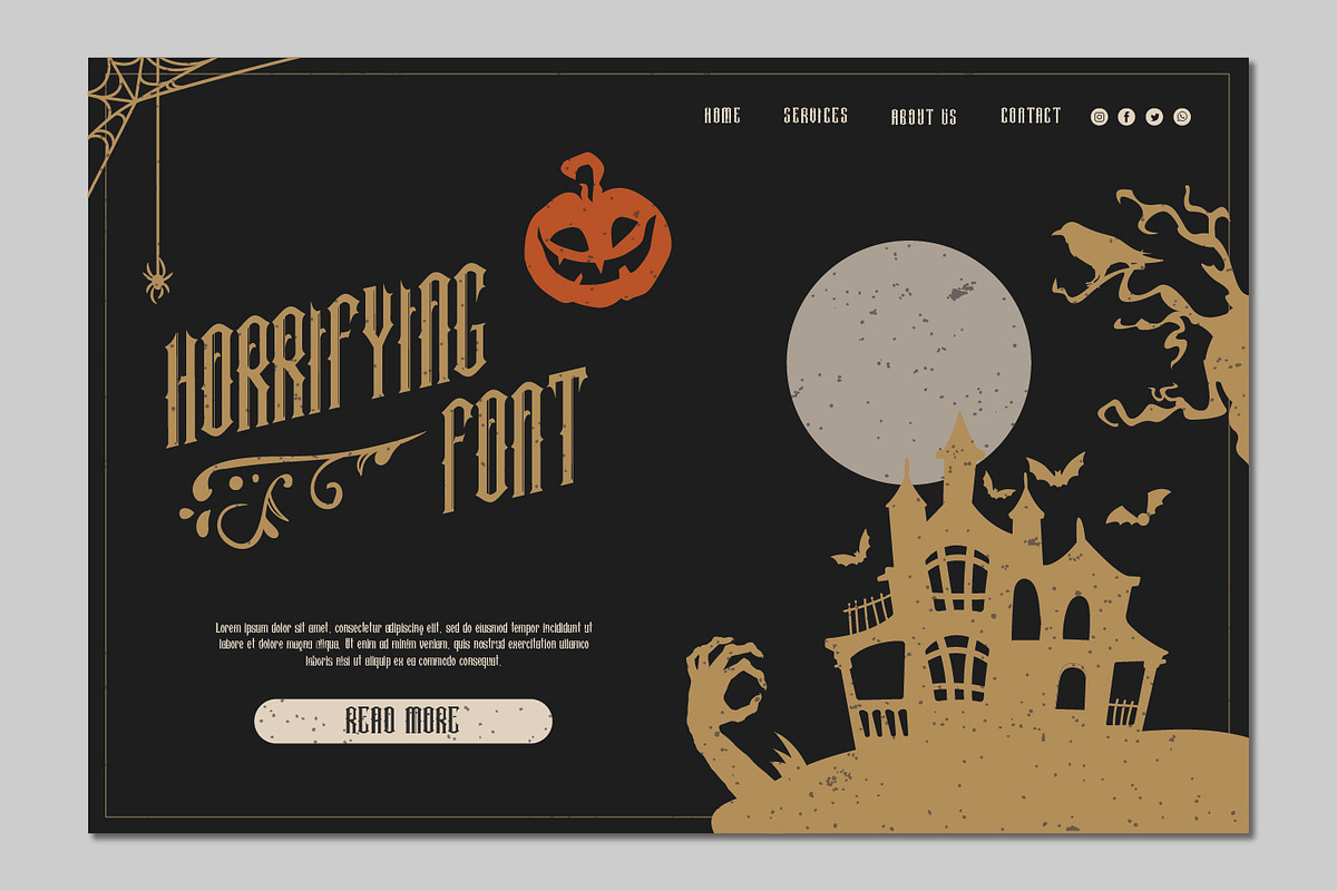 Halloween Witch - Spooky Font, a Blackletter Font by Masanis (Photo 5 of 8)