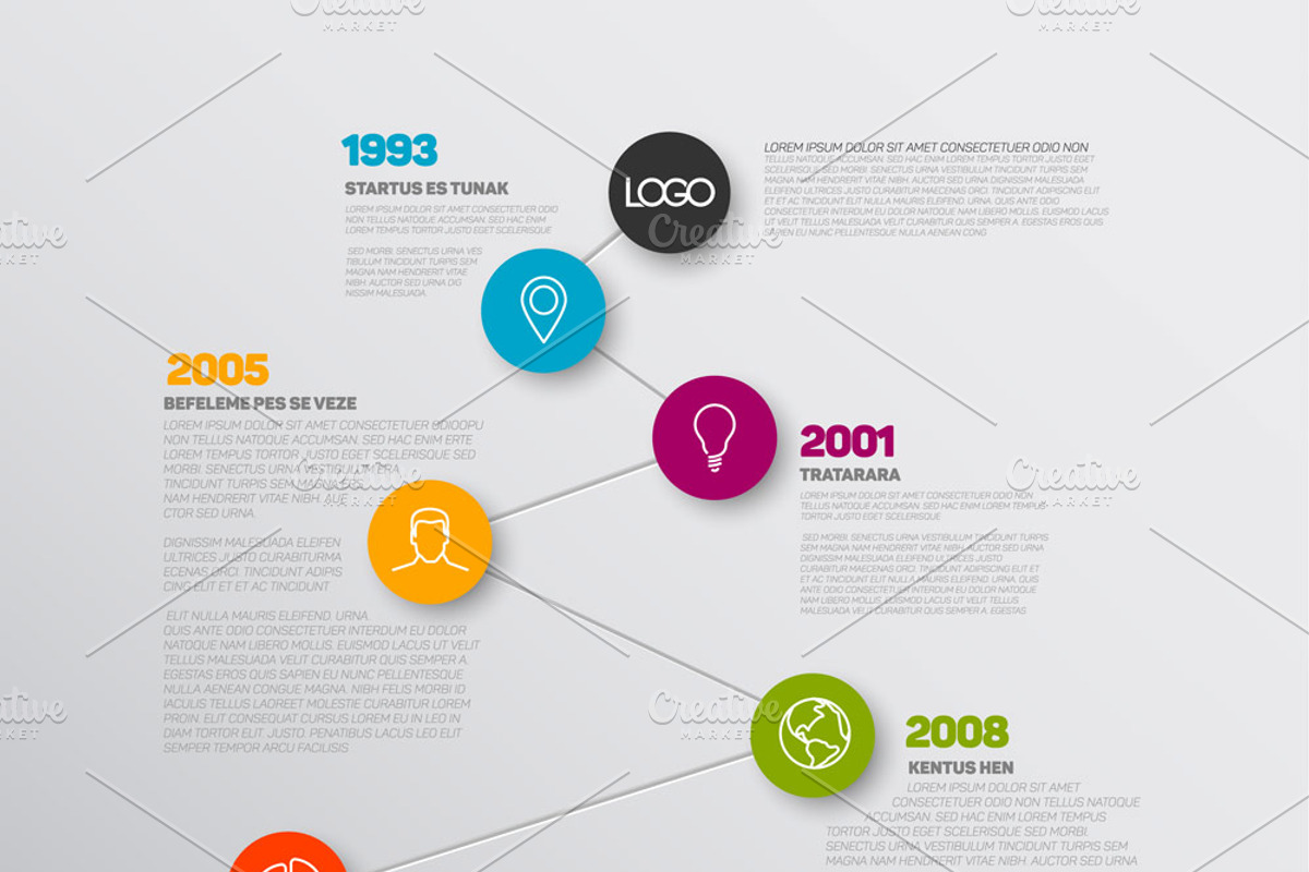 Vector Timeline Template, a Presentation Template by Orson