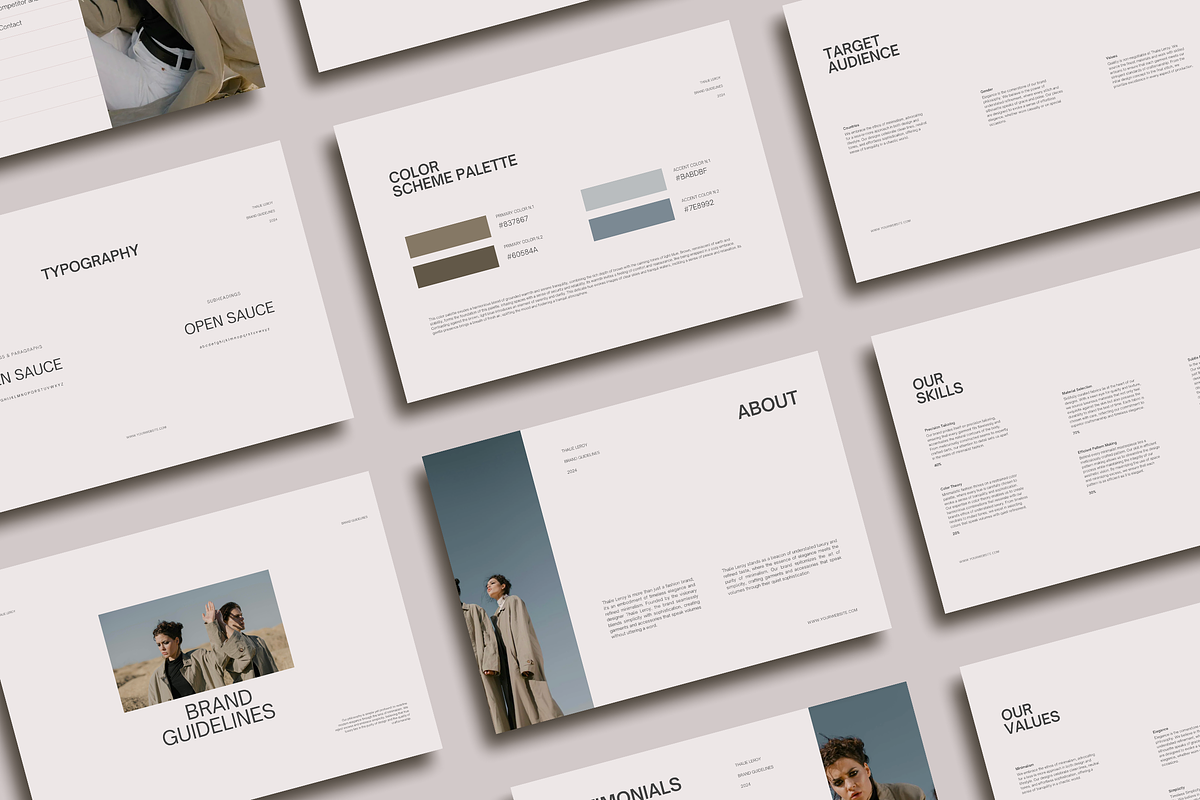 Brand Guidelines, Leroy - Canva, a Branding & Logo Template by Her creative details (Photo 1 of 4)