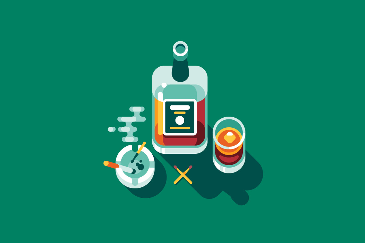 Irish Whiskey, a Food Illustration by JulyPluto