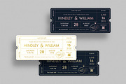 Wedding Ticket Invitation Template, an Invitation Template by BrandPacks (Thumbnail 2 of 4)
