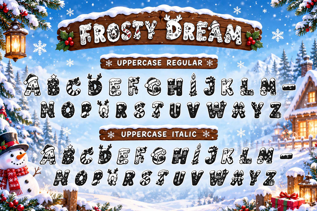 Frosty Dream, a Handwritten Font by Yoga Letter (Photo 6 of 9)