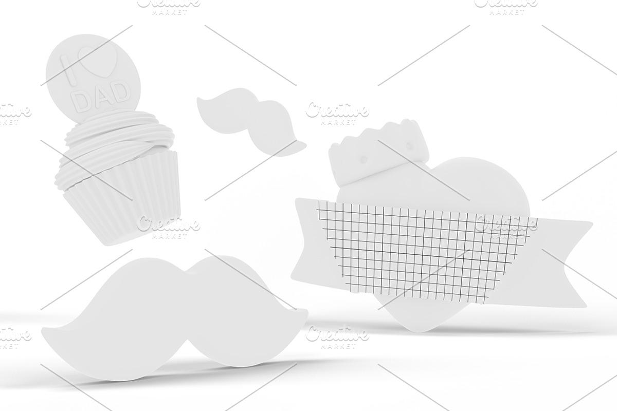 Father's Day Party Mockup, an Advertising Mockup by Qaleb Studio (Photo 1 of 2)