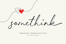 Somethink - A Handwritten Font