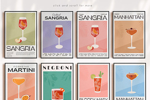 COCKTAIL O'CLOCK II Art Posters