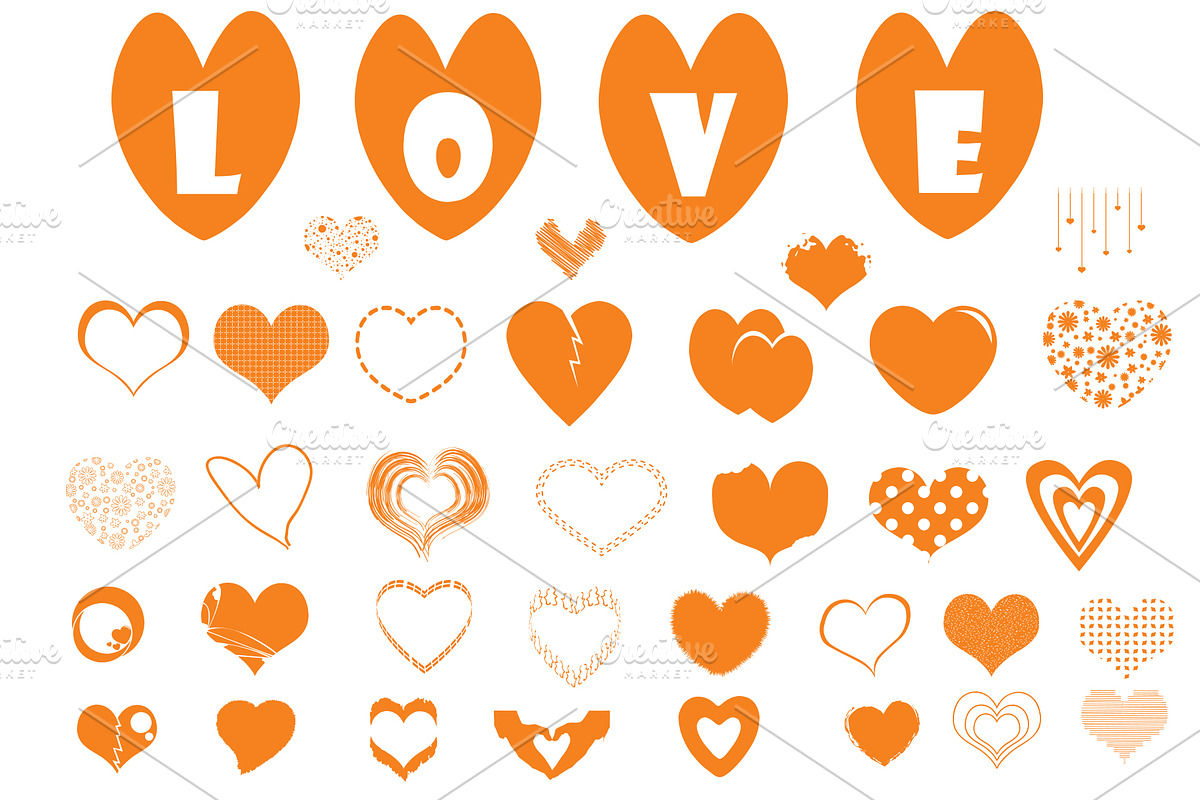 Heart shapes, an Icon by Graphic Origin
