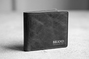 Leather Wallet Mockup Template, a Merchandise Mockup by graphypix (Thumbnail 4 of 4)