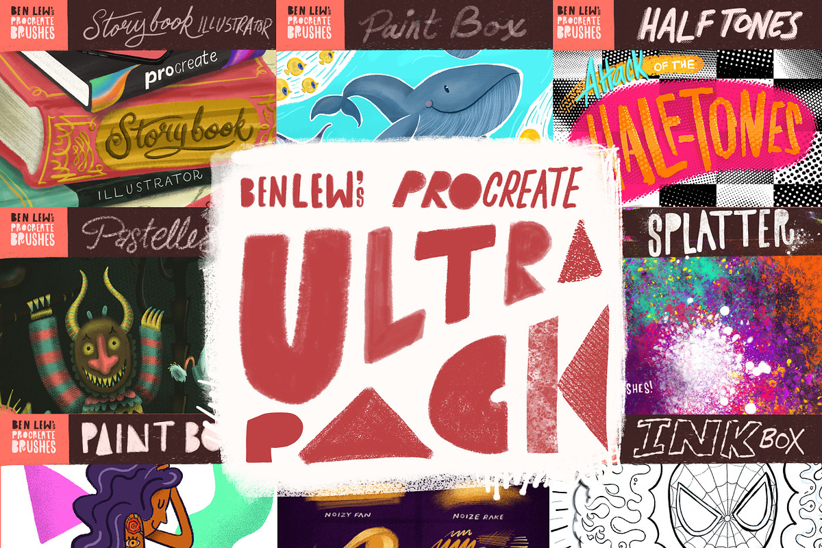 Ben Lew's Procreate Ultrapack, a Brush Add-On by Ben Lew Illustration (Photo 1 of 10)