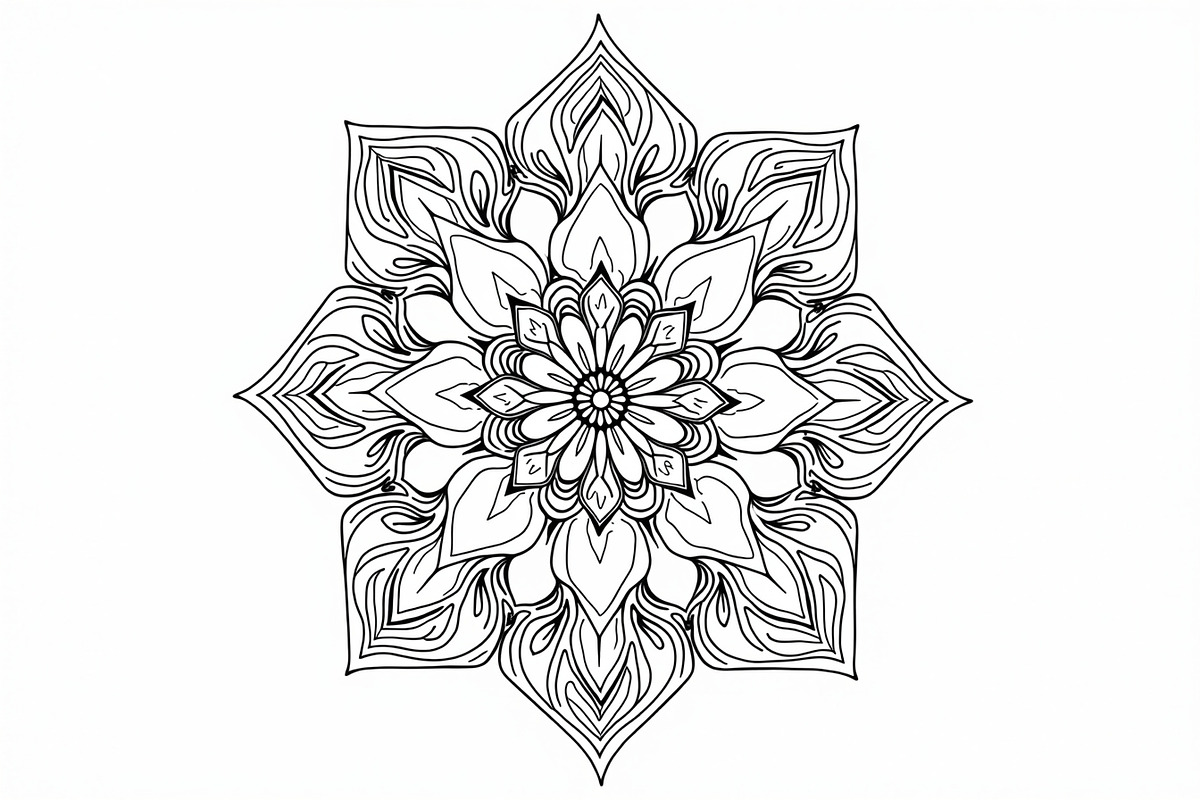 Decorative Mandala Vector, an Illustration by hafijul (Photo 8 of 9)