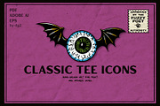 Classic Tee Hand-Drawn Vector Icons, a Decorative Illustration by Fuzzy Poet by DG2 (Thumbnail 1 of 3)