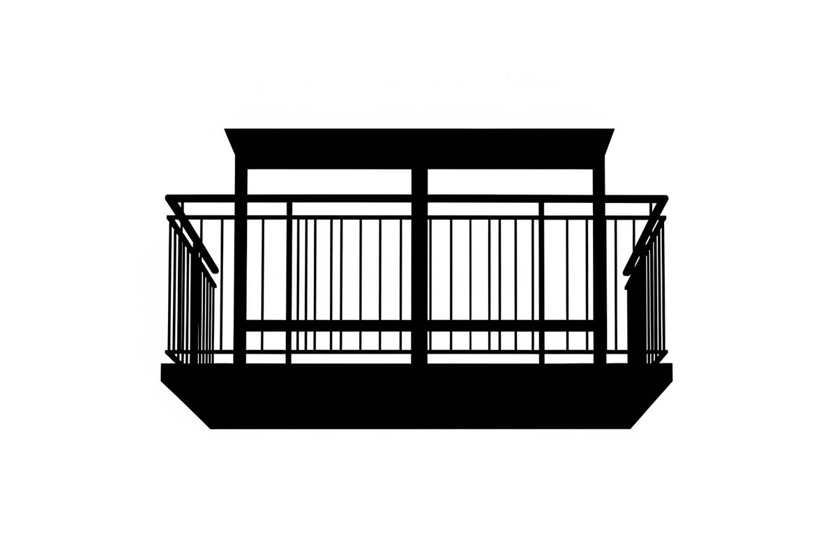 Vintage Balcony Silhouette Bundle, a Graphic by hafijul (Photo 2 of 8)