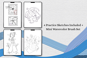 Procreate Linen Oil Paint Canvas, a Layer Style Add-On by Wicked Creative (Thumbnail 6 of 7)