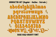 Rose Gold - Groovy Retro, a Symbol Font by Eltypesstudio (Thumbnail 8 of 11)