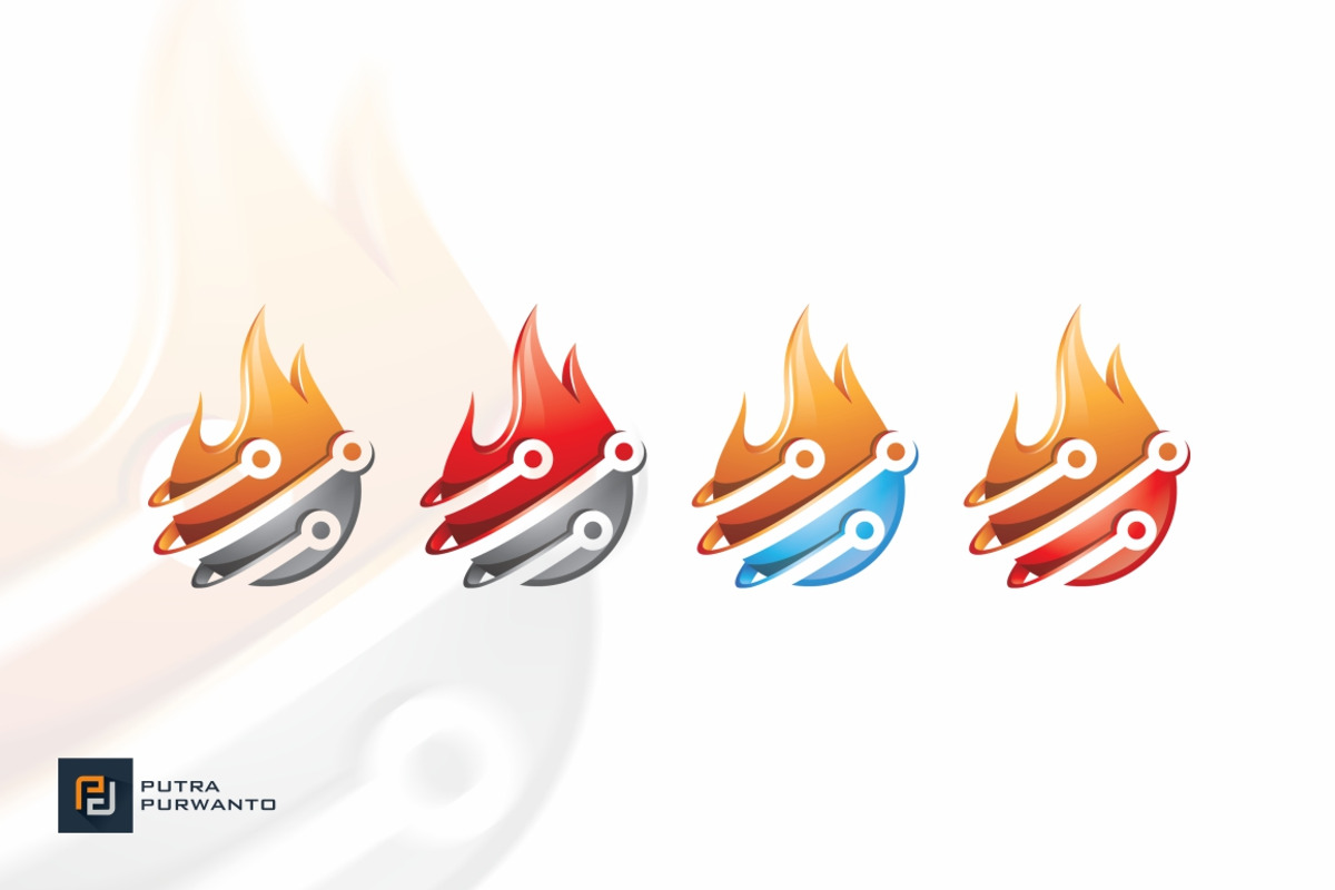 Fire Tech - Logo Template, a Branding & Logo Template by putra_purwanto