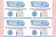 Thank you order card blue Canva 14, a Card Template by bonadigitals (Thumbnail 3 of 3)