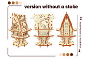 Garden Elf House - Laser Cut Design, an Object Graphic by VectorPainter (Thumbnail 12 of 16)
