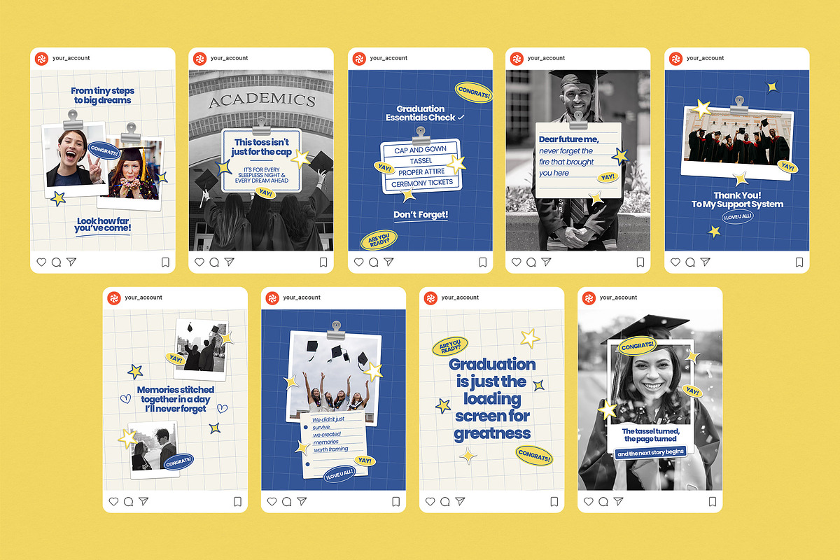 Graduation Instagram Templates