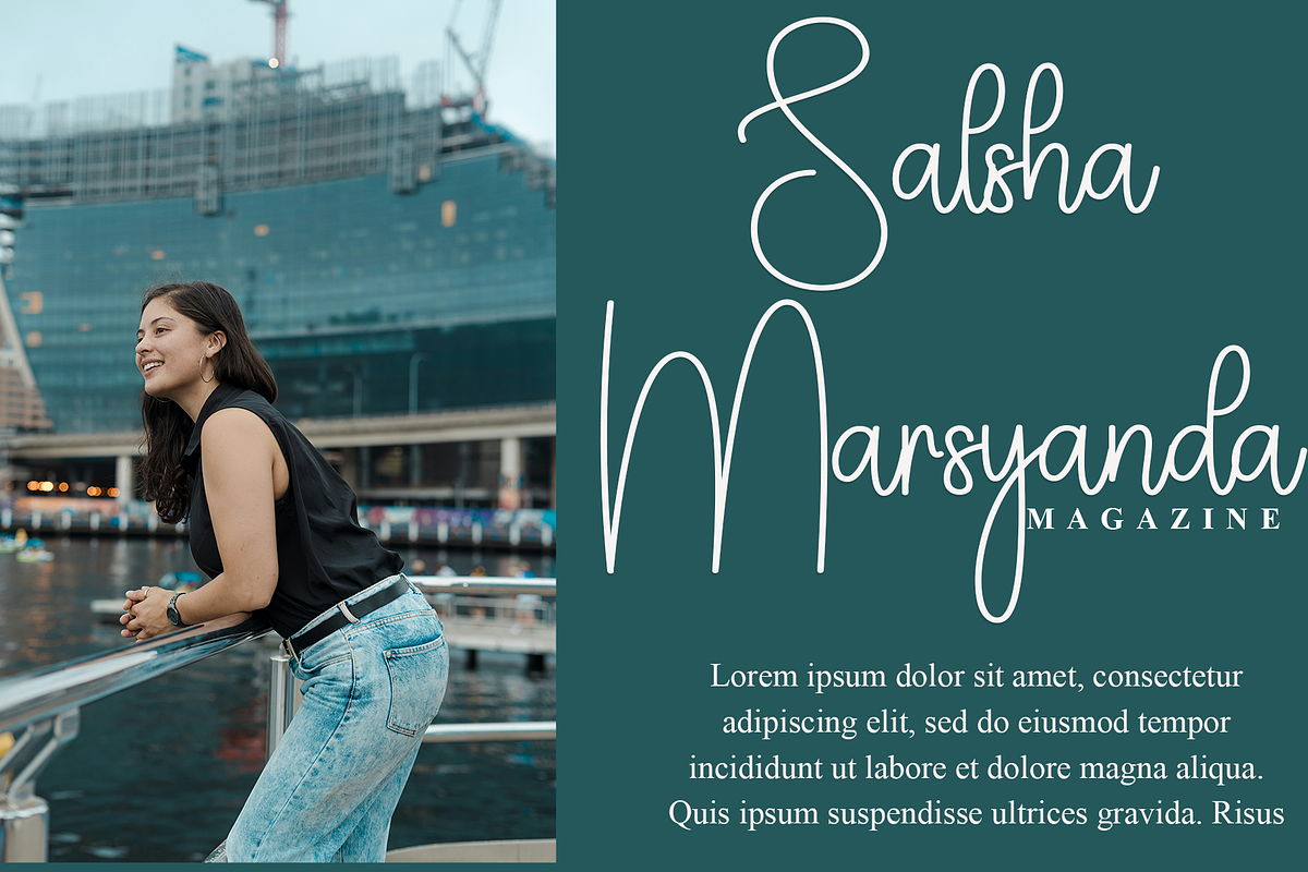 Ashley Handmade, a Handwritten Font by FreshTypeINK (Photo 2 of 8)