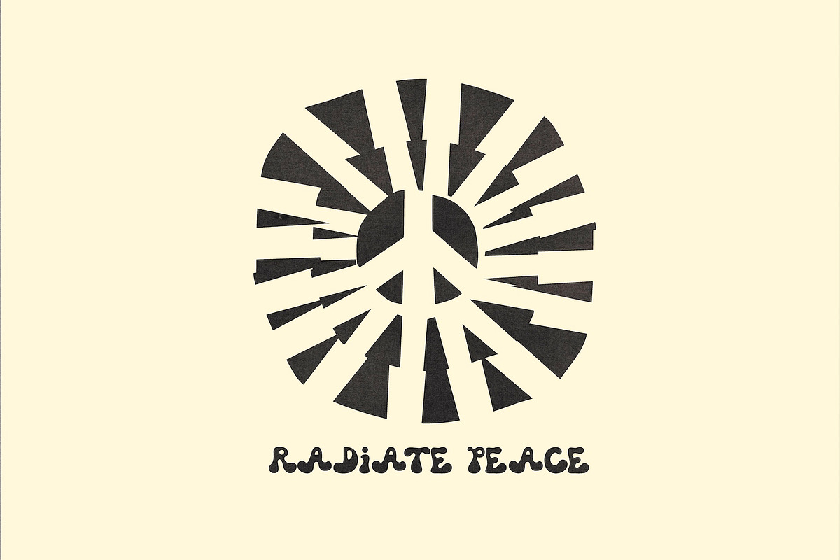 Peace Pieces 40 Hand-Cut Peace Icons, a Decorative Illustration by Madeline ODonoghue Design (Photo 4 of 10)