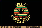420 A Day Keeps Doctor Away Weed SVG, a Healthcare Illustration by Handy Arts Studio (Thumbnail 1 of 3)
