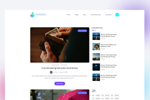 4 Blog Page UI KIT In 1