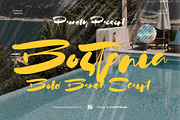 Bostania - Bold Brush Font, a Handwritten Font by Inviline.co (Thumbnail 1 of 10)