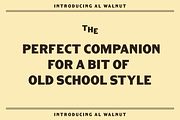 AL Walnut, a Sans Serif Font by Adam Lock (Thumbnail 1 of 5)
