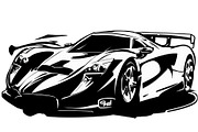 Fast Car Silhouette bundle, an Illustration by Designer_Momina (Thumbnail 5 of 9)